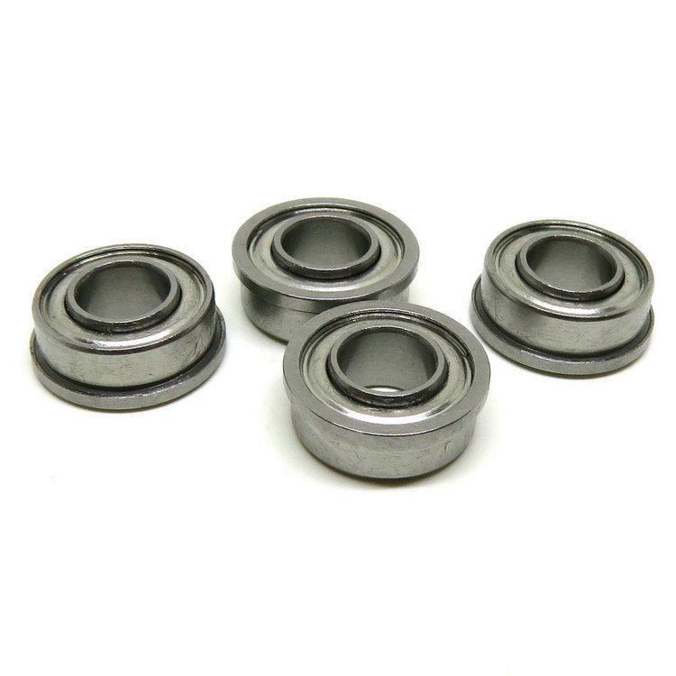 SUS440 SFR133ZZEE Flanged Ball Bearing With Extended Inner Ring 2.38x4.763x2.38/3.14